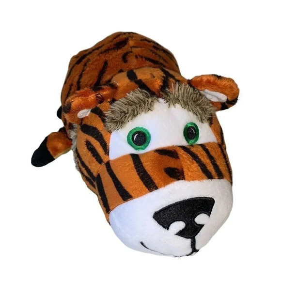 FLIP A ZOO Plush 2-in-1 Toy 17" Happy the Hedgehog & Rio the Tiger - Picture 2 of 12
